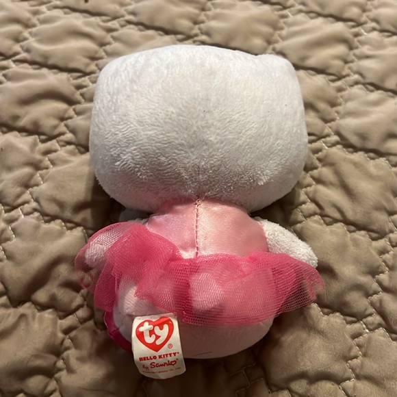 TY BEANIE BABIES HELLO KITTY SANRIO Ballerina Pink Tutu 6" Stuffed Plush Animal - Picture 3 of 4